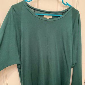 Madewell emerald green long sleeve top